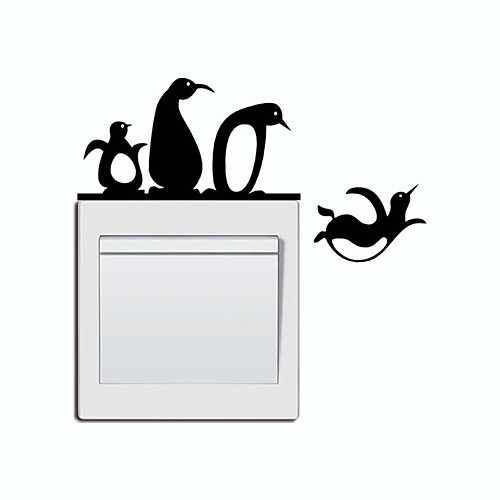 

Light Switch Stickers - Plane Wall Stickers Animals Nursery / Kids Room