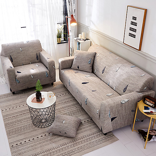

Sofa Cover Stretch Cheap Slipcovers Soft Durable Couch Cover 1 Piece Spandex Jacquard Fabric Washable Furniture Protector Armchair Loveseat L-shape