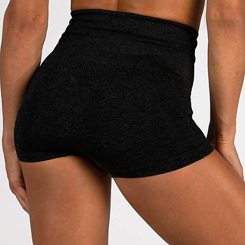 

Women's High Waist Yoga Shorts Solid Color Black Purple Green Pink Grey Running Fitness Gym Workout Shorts Sport Activewear Breathable Moisture Wicking Butt Lift Tummy Control High Elasticity Skinny