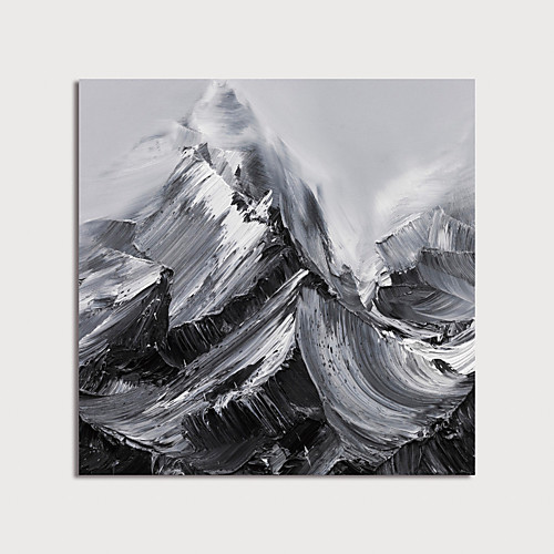

Oil Painting Hand Painted - Abstract Landscape Modern Stretched Canvas