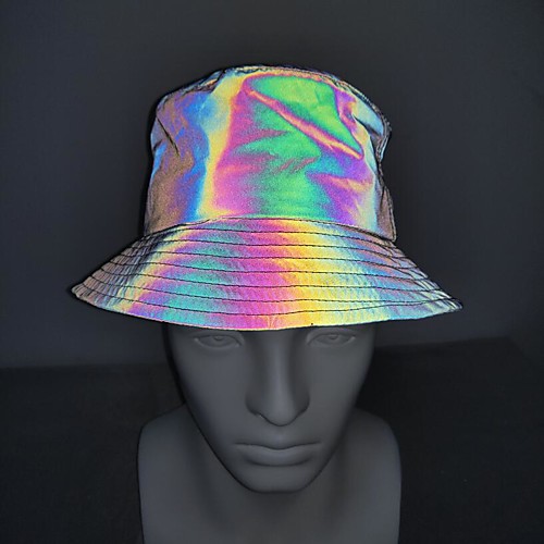 

Running Cap Bucket Hat Women's Men's Hat Fashion Reflective Sun Protection Breathable for Fitness Running Jogging Autumn / Fall Winter Spring Multi color