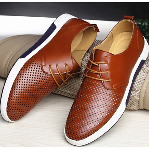 

Men's Comfort Shoes Leather Fall & Winter Oxfords Brown