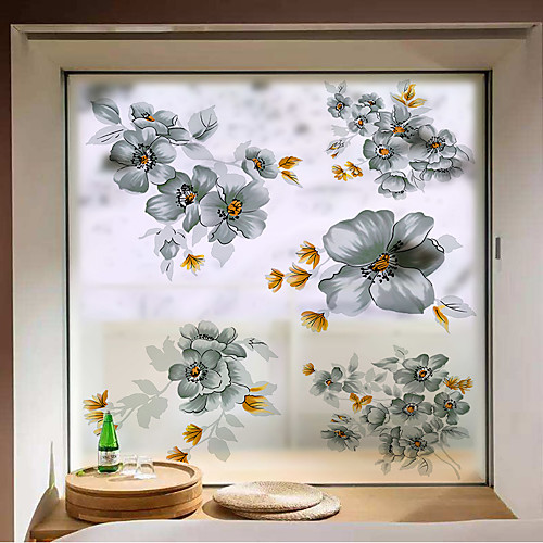 

Dicor Art Stained Glass Stickers For Windows Decorative Film Frosted Opaque Privacy Window Film For Living Room Bathroom -in Decorative Films from Home&Garden 5860cm