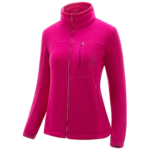 

Women's Hiking Fleece Jacket Winter Outdoor Solid Color Windproof Fleece Lining Warm Comfortable Jacket Winter Fleece Jacket Top Fleece Single Slider Climbing Camping / Hiking / Caving Winter Sports