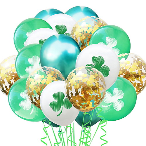 

St Patrick's Day Pride Lucky Clover Balloon Irish Pub Decoration 1pc