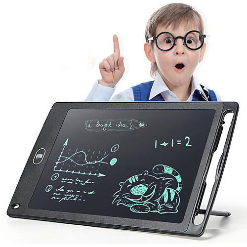 

1 Pack LCD Writing Tablet for Kids - Colorful Screen Drawing Board 8.5inch Doodle Scribbler Pad Learning Educational Toy - Gift for 2-6 Years Old Boy Girl (Black)