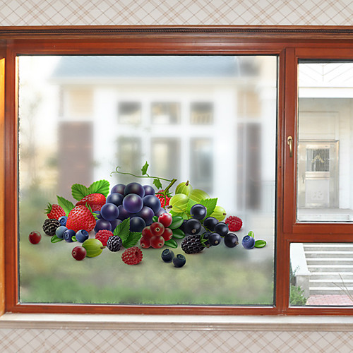 

Fresh Fruit Window Film & Stickers Decoration Matte / 3D 3D Print / Character PVC(PolyVinyl Chloride) Window Sticker / Matte / Water-Repellent 5860cm