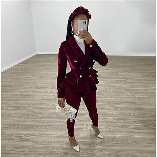 

Women's Basic Wine Jumpsuit Onesie, Solid Colored S M L