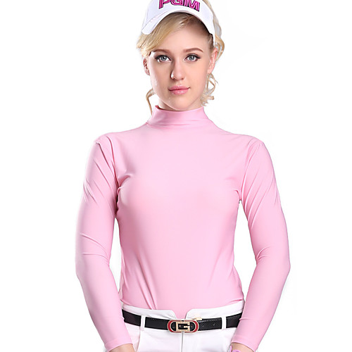 

Women's Girls' Golf Workout Tee / T-shirt Solid Color Breathable Fast Dry High Elasticity Autumn / Fall Spring Summer Leisure Sports Outdoor / Modal