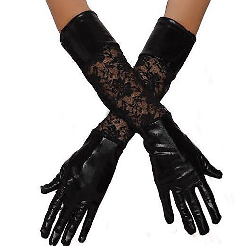

Gloves Lace Fingertips Satin For Cat Cosplay Halloween Carnival Women's Costume Jewelry Fashion Jewelry
