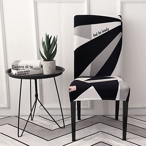 

Chair Cover Geometric Printed Polyester Slipcovers