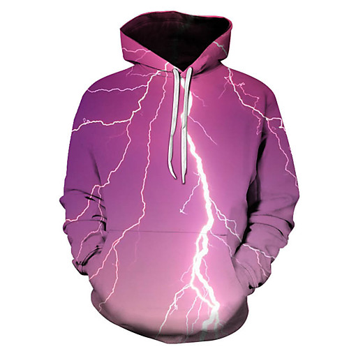 

Men's Hoodie 3D Daily Basic Casual Hoodies Sweatshirts Purple
