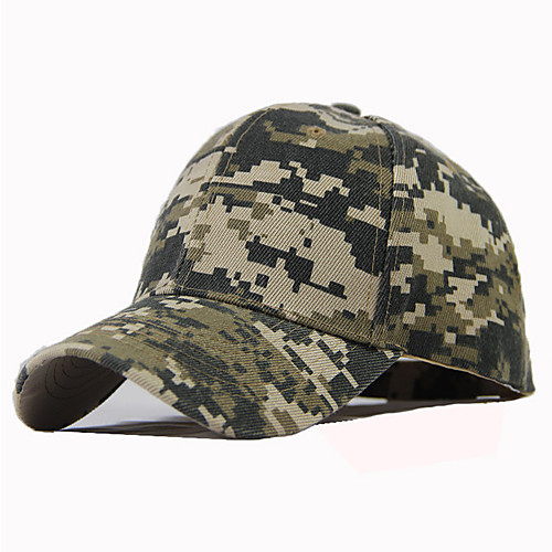 

Men's Unisex Basic Cotton Baseball Cap-Color Block Spring Summer Black Army Green Green