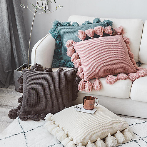 

1pc South Korean girl's heart depends on pillow case creative home soft decoration lantern ball bedroom home bed depends on pillow case 45x45cm