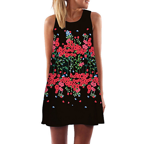 

Women's Shift Dress Black Blushing Pink Fuchsia Green Gray Short Sleeve Geometric Round Neck Elegant S M L XL XXL