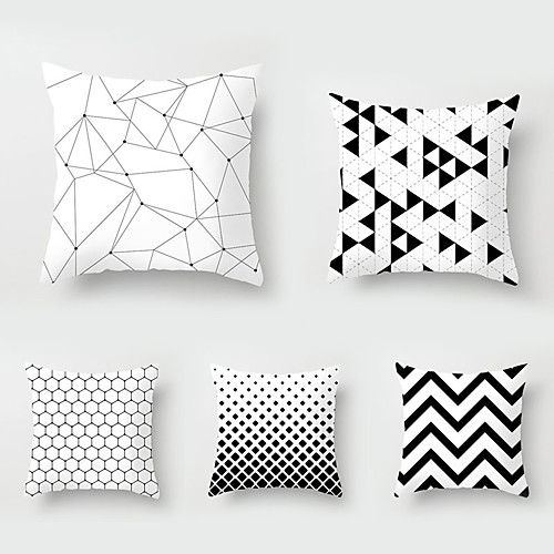 

Set of 5 Throw Pillow Simple Classic 4545 cm Cushion Vintage Circle Cover Sofa Home Decor Throw Pillow Case