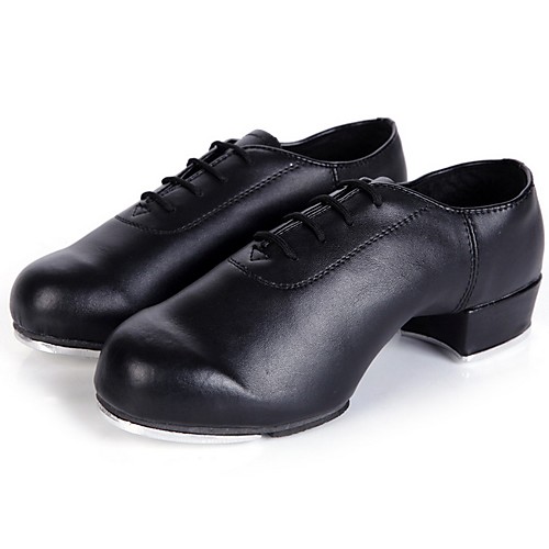 

Women's Tap Shoes PU Heel Thick Heel Dance Shoes Black