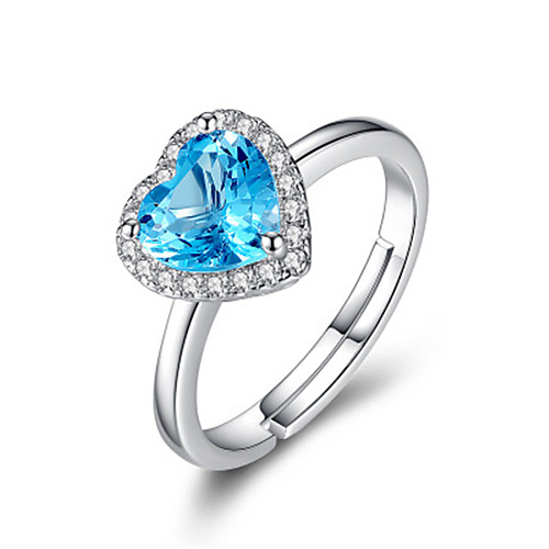 

Women's Ring AAA Cubic Zirconia 1pc Silver Platinum Plated Alloy Stylish Daily Jewelry Cute