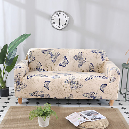 

Sofa Cover Stretch Cheap Slipcovers Soft Durable Couch Cover 1 Piece Spandex Jacquard Fabric Washable Furniture Protector Armchair Loveseat L-shape