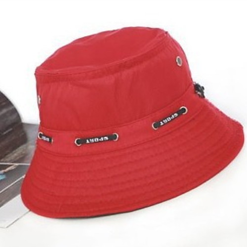 

Women's Sun Hat Polyester Basic - Solid Colored Red Beige Light Blue