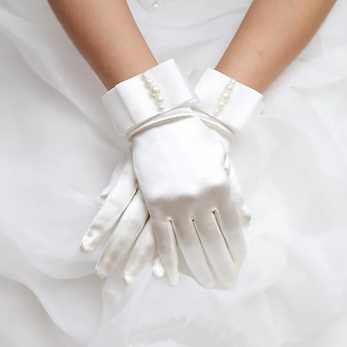 

Gloves Fingertips Satin For Bride Cosplay Halloween Carnival Women's Costume Jewelry Fashion Jewelry
