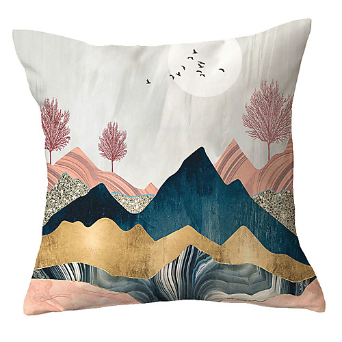 

Set of 1 Polyester Pillow Cover Nordic INS SOFA Living Room Small Whale Simple Pillow Cushion Cushion Office Pillow Pillow Head Sofa Pillow Cover