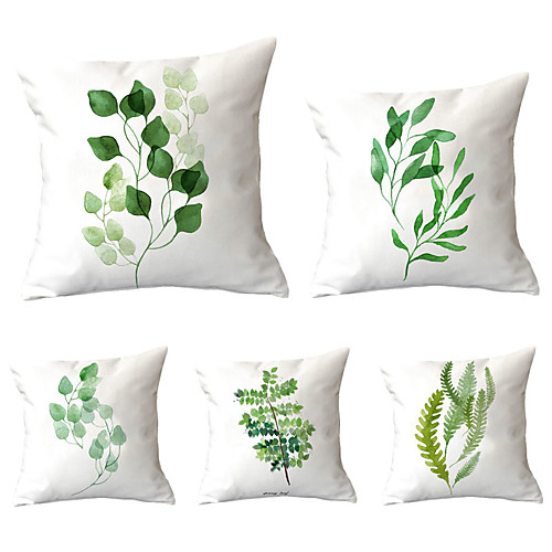 

Set of 5 Throw Pillow Simple Classic 4545 cm Car Waist Pillow Sofa cushion cover flannelette printing creative Home Office cushion