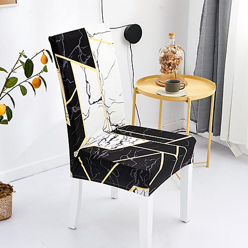 

Chair Cover Geometric Printed Polyester Slipcovers