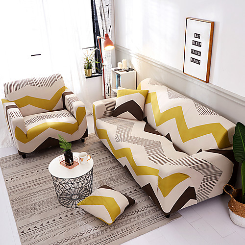 

Sofa Cover Stretch Cheap Slipcovers Soft Durable Couch Cover 1 Piece Spandex Jacquard Fabric Washable Furniture Protector Armchair Loveseat L-shape