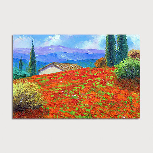 

Oil Painting Hand Painted - Landscape Modern Rolled Canvas
