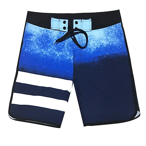 

Men's Bottoms Swimsuit Print Geometric Blue Red Gray Plus Size Swimwear Bathing Suits