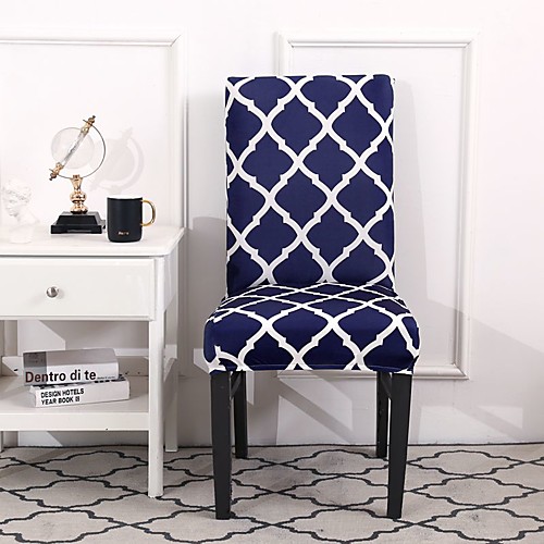 

Chair Cover Geometric Printed Polyester Slipcovers