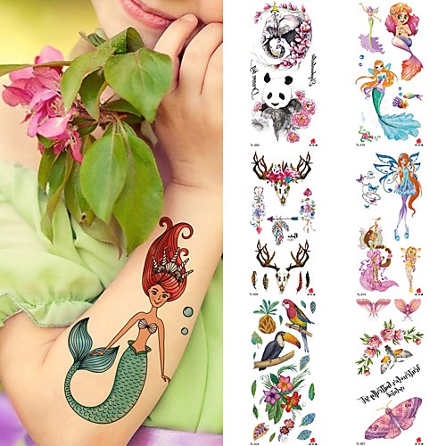 

1 pcs Temporary Tattoos Water Resistant / Waterproof / Safety / Best Quality Face / Body / Hand Water-Transfer Sticker Body Painting Colors