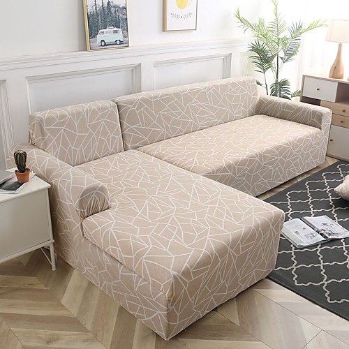 

Sofa Cover Stretch Cheap Slipcovers Soft Durable Couch Cover 1 Piece Spandex Jacquard Fabric Washable Furniture Protector Armchair Loveseat L-shape
