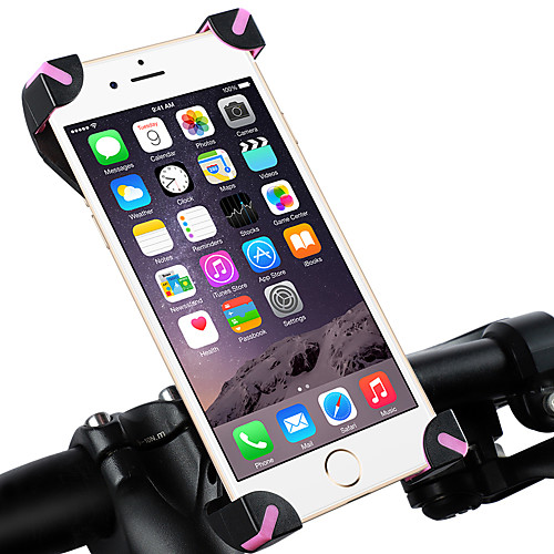 

WEST BIKING Bike Phone Mount Adjustable / Retractable Anti-Slip Durable for Road Bike Mountain Bike MTB PVC(PolyVinyl Chloride) iPhone X iPhone XS iPhone XR Cycling Bicycle Black Black / Red