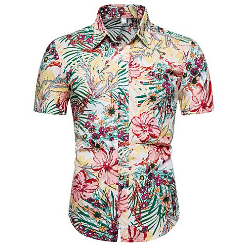 

Men's Floral Shirt Daily Blushing Pink / Short Sleeve