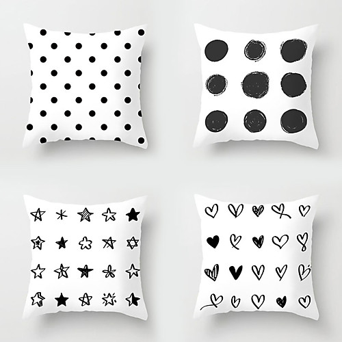 

Set of 4 Throw Pillow Simple Classic 4545 cm Cushion Vintage Circle Cover Sofa Home Decor Throw Pillow Case