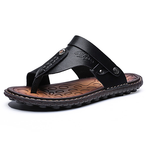 

Men's Light Soles Rubber Spring & Summer Casual Sandals Upstream Shoes Breathable Black / Brown / Blue