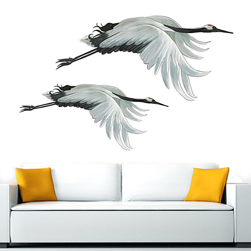 

Flying Crane Wall Sticker Animal Wall Stickers Living Room Home Decor PVC Wall sticker 7040cm