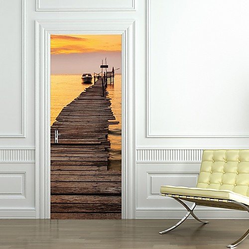 

Landscape Wall Stickers Plane Wall Stickers Decorative Wall Stickers, PVC Home Decoration Wall Decal Wall Decoration 2pcs
