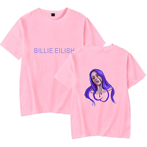 

Inspired by Cosplay Billie Eilish Cosplay Costume T-shirt Cotton Fibre Print Printing T-shirt For Men's / Women's