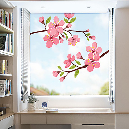 

Colored Flowers Window Film & Stickers Decoration Matte / Floral Floral PVC(PolyVinyl Chloride) Window Sticker / Matte / Door Sticker 5860cm