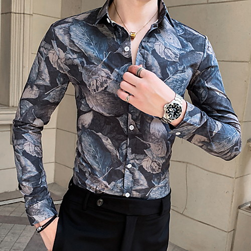 

Men's Graphic Shirt Daily Black / Long Sleeve