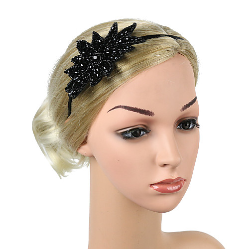 

Retro Traditional / Classic Stretch Stripes / Fabrics Headpiece with Glitter / Crystals 1 / box Wedding / Carnival Headpiece