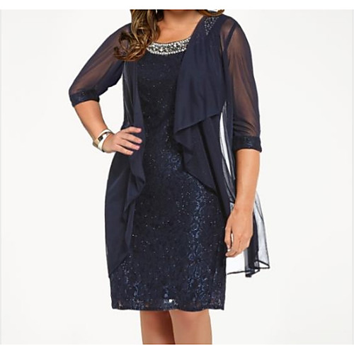 

Half Sleeve Coats / Jackets Chiffon Wedding Women's Wrap With Lace / Solid