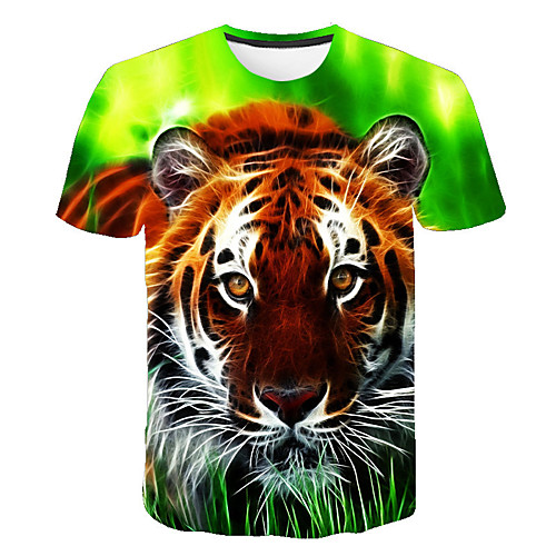 

Men's T shirt Geometric Plus Size Print Short Sleeve Daily Tops Basic Streetwear Navy Blue