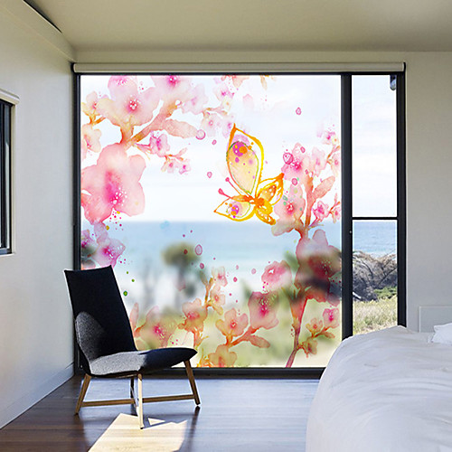 

Matte / Floral 58 cm 60 cm Matte Sticker / Window Sticker / Door Sticker PVC(PolyVinyl Chloride)