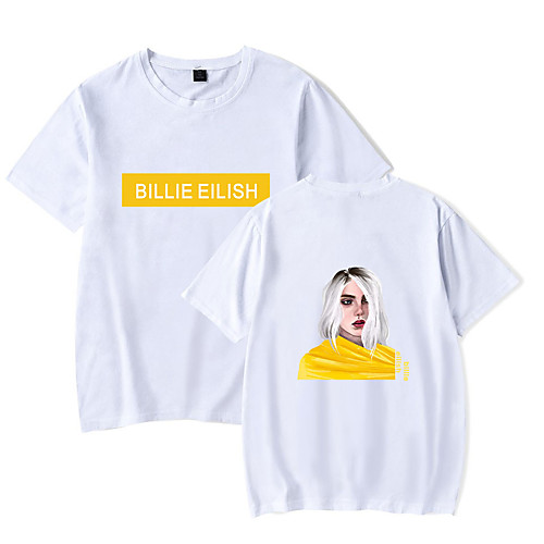 

Inspired by Cosplay Billie Eilish Cosplay Costume T-shirt Cotton Fibre Print Printing T-shirt For Men's / Women's