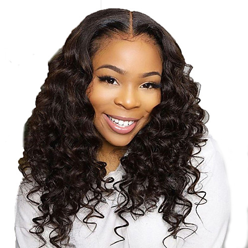 

Human Hair Lace Front Wig Free Part style Brazilian Hair Wavy Body Wave Black Wig 130% Density with Baby Hair Natural Hairline For Black Women 100% Virgin 100% Hand Tied Women's Long Human Hair Lace