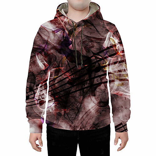 

Men's Pullover Hoodie Sweatshirt Geometric Abstract 3D Daily Going out 3D Print 3D Print Casual Hoodies Sweatshirts Brown